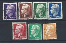 Monaco N°344/50 Obl (FU) 1950/51 - Prince Rainier III - Gebruikt