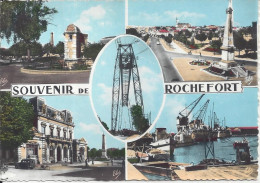 CPSM  France Nouvelle Aquitaine Charente Maritime Souvenir De Rochefort En 5 Vues  Rochefort - Gruss Aus.../ Grüsse Aus...