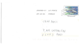 FRANCE ENTIER ¨POSTAL FRANCE LETTRE PRIORITAIRE THEME CHEMIN DE FER TGV EUROPEEN - Cartas & Documentos