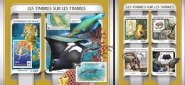 Niger 2017, Stamp On Stamp, WWF, 4val In BF +BF - Nuevos