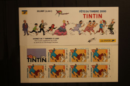 FRANCE 2000 CARNET BC3305 FETE DU TIMBRE TINTIN NEUFS** NON PLIE TB - Journée Du Timbre