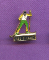 Rare Pins De Ski Les 7 Laux Q305 - Sports D'hiver