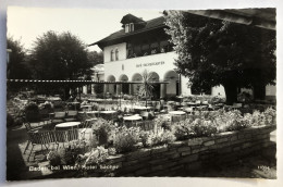 CPSM Qualité Photo - Autriche Baden Bei Wien - Hotel Sacher - Café Sachergarten - Baden Bei Wien