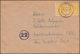 4 AM-Post 6 Pf. Im Paar Als MeF Brief DÜSSELDORF 25.2.1946 Nach Kaldenkirchen - Lettres & Documents