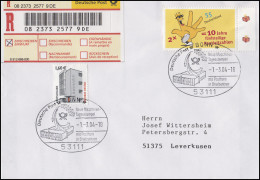 2344 Neue Postleitzahlen MiF R-Bf SSt Bonn Maschinen-Tagesstempel In BZ 1.3.2004 - Post