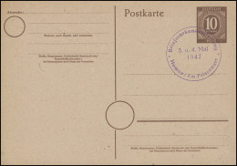 P 952a Ziffer 10 Pf SSt Briefmarkenausstellung Hemer / Am Felsenmeer 3.-4.5.1947 - Expositions Philatéliques