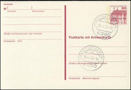 P 137 I BuS 60/60 Pf Buchdruck, Doppelkarte, VS-O Frankfurt PLZ 6000 - Cartes Postales - Neuves