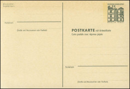 P 84 Bauwerke I 15/15 Pf Postkarte Oben  ** Wie Verausgabt - Postales - Nuevos