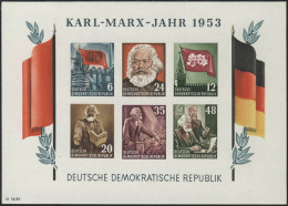 Block 8B YI Karl Marx 1953 Ungezähnt, Postfrisch ** MNH - Neufs