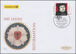 3300 Martin Luther - 500 Jahre Reformation, Schmuck-FDC Deutschland Exklusiv - Storia Postale