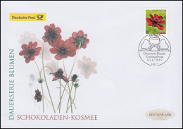 3189 Blume Schokoladen-K., Nassklebend, Schmuck-FDC Deutschland Exklusiv - Brieven En Documenten