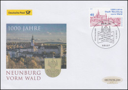 3290 Stadt Neunburg Vorm Wald, Schmuck-FDC Deutschland Exklusiv - Cartas & Documentos