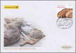 3390 Deutsche Brotkunst, Selbstklebend, Schmuck-FDC Deutschland Exklusiv - Brieven En Documenten