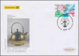 3373 Peter Behrens, Schmuck-FDC Deutschland Exklusiv - Briefe U. Dokumente