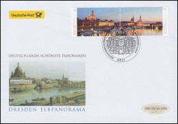 3068-3069 Elbpanorama Dresden, Nassklebend, Schmuck-FDC Deutschland Exklusiv - Storia Postale