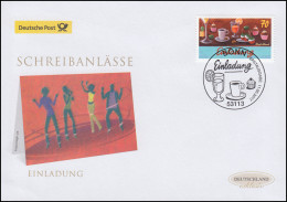 3306 Schreibanlässe: Einladung, Schmuck-FDC Deutschland Exklusiv - Lettres & Documents