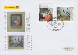3280-3281 Gemälde Van Delf Und Oudry, Selbstkl. Schmuck-FDC Deutschland Exklusiv - Storia Postale