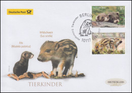 3288-3289 Iltis Und Windschwein, Nassklebend, Schmuck-FDC Deutschland Exklusiv - Storia Postale