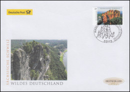 3251 Sächsische Schweiz, Selbstklebend, Schmuck-FDC Deutschland Exklusiv - Cartas & Documentos