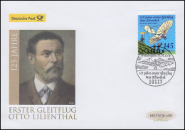 3254 Otto Lilienthal: Erster Gleitschirmflug, Schmuck-FDC Deutschland Exklusiv - Cartas & Documentos