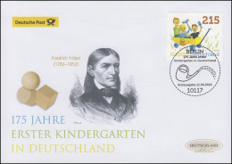 3158 Erster Kindergarten In Deutschland, Schmuck-FDC Deutschland Exklusiv - Storia Postale