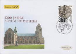 3137 Bistum Hildesheim - Großes Scheibenkreuz, Schmuck-FDC Deutschland Exklusiv - Briefe U. Dokumente