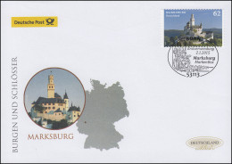 3127 Marksburg, Selbstklebend, Schmuck-FDC Deutschland Exklusiv - Briefe U. Dokumente