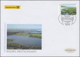 3131 Ostsee - Boddenlandschaft, Selbstklebend, Schmuck-FDC Deutschland Exklusiv - Cartas & Documentos