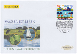 3067 Umweltschutz: Wasser Ist Leben, Schmuck-FDC Deutschland Exklusiv - Lettres & Documents