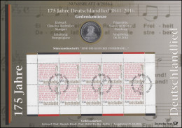 3263 175 Jahre Deutschlandlied - Numisblatt 4/2016 - Sobres Numismáticos