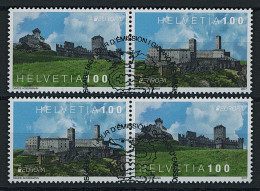 Suisse - 2017 - Europa - Burgen - Zusammenhängende - Ersttag Voll Stempel ET - Used Stamps