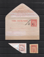 FRANCE - FR2044 - Pneumatiques - 1887 - N° 2760 EPP - Entier Neuf Sur Enveloppe - Telegramas Y Teléfonos