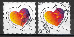 France 1999 Oblitéré   N° 3218 -  Coeur St Valentin  (  2 Exemplaires ) - Gebraucht