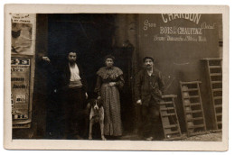 Devanture Magasin De Charbon Et Bois De Chauffage. Carte Photo Animée - Ay En Champagne