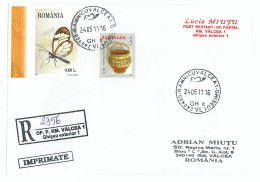 NCP 34 - 2356-a BUTTERFLY, Romania - Registered - 2011 - Papillons