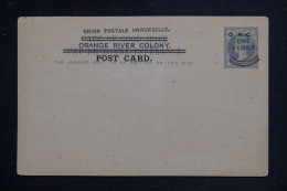 ORANGE - Entier Postal Type Victoria Surchargé Non Utilisé - L 151138 - État Libre D'Orange (1868-1909)