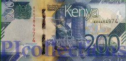 KENYA 200 SHILLINGS 2019 PICK 54 UNC PREFIX "AA" - Kenya