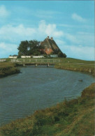 48543 - Hooge, Hallig - Kirchwarft Mit Priel - Ca. 1985 - Halligen