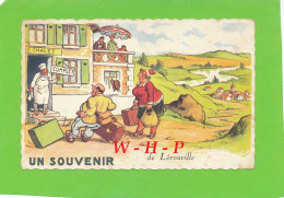 CPA UN SOUVENIR De LEROUVILLE (Meuse) Carte Illustrée - Lerouville