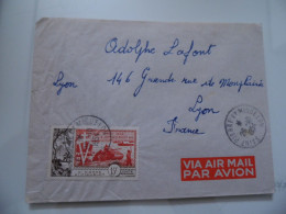 Busta Viaggiata Per La Francia Via Aerea 1955 - Storia Postale