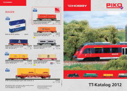 Catalogue PIKO 2012 TT-Katalog Hobby 1/120 - Alemania