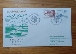 DINAMARCA EUROPA CEPT 1977 FDC/SPD MNH - FDC