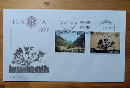 ESPAÑA EUROPA CEPT 1977 FDC/SPD MNH - FDC