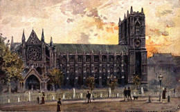 O3 - Carte Postale Illustrateur - Angleterre - Westminster Abbey - Oilette - Westminster Abbey