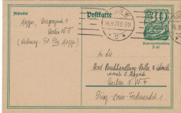 Berlin 26.9.1921 - Ortskarte Postreiter - Cartes Postales