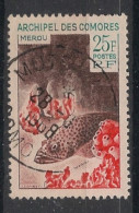 COMORES - 1966 - N°YT. 38 - Murène - Oblitéré / Used - Oblitérés