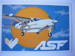 Avion / Airplane / ASF - AVIATION SANS FRONTIERES / Cessna Caravan / Carte 2 Volets - 1946-....: Moderne