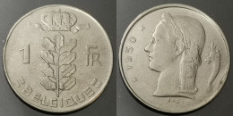 Monnaie Belgique - 1950 - 1 Franc Type Cérès en Français - 1 Franc