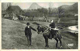 Animaux - Chevaux - Scènes Villageoises - Une Paysanne à Cheval Dans La Haute Montagne - Folklore - Editeur Elno - CPM - - Pferde