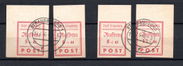 Strausberg (Germany) 1946 Old Set Local Stamps (Michel 34/37) Used - Usati